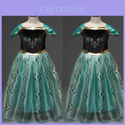 Enchanting Belle Cinderella Princess Dress For Girls Kids Party Cosplay Costume