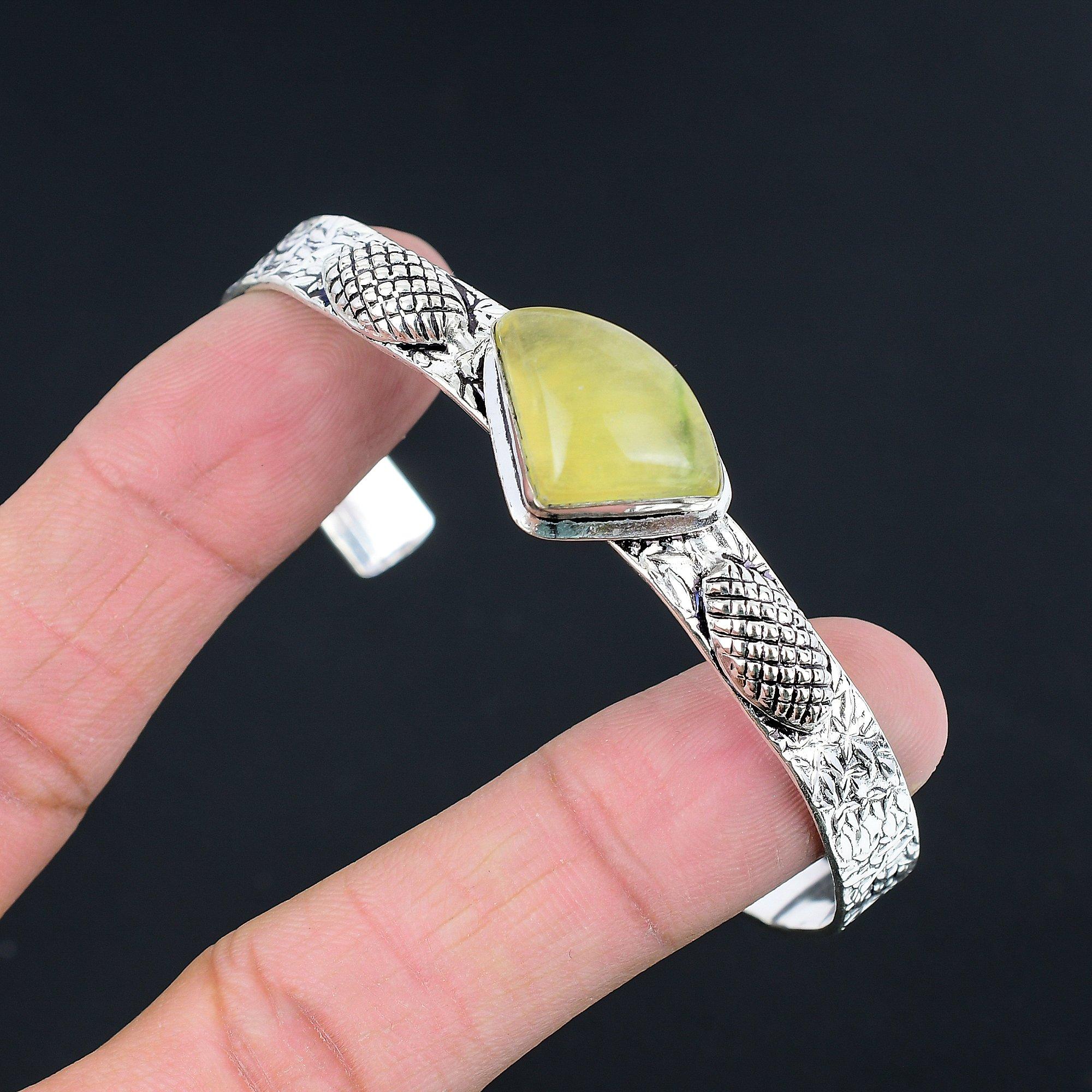 

Sisters Day Deal 925 Sterling Silver Multi Fluorite Gemstone Wife Bangle Jewelry Adjustable