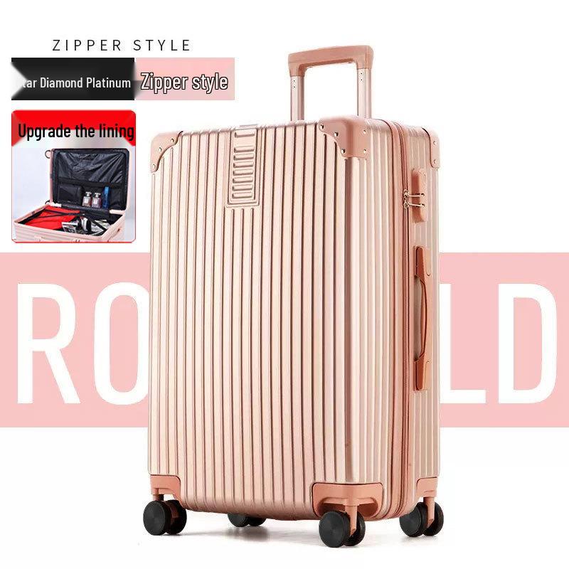 Durable Aluminum Frame Suitcase - 26-Inch Large Capacity, 24-Inch Carry-On, 20-Inch Trolley