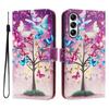 A14 Leather Phone Case For Samsung Galaxy A14 A24 4G A34 A54 5G A04E A04 Core Flip Cover Wallet Magnetic Painted Cases Cat Bear
