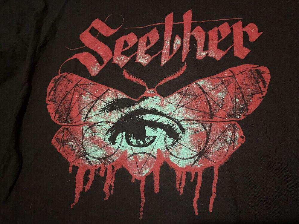 Seether Rock Band Concert T-Shirt Cotton Black Unisex S-5XL BO088 Unisex T-Shirt S