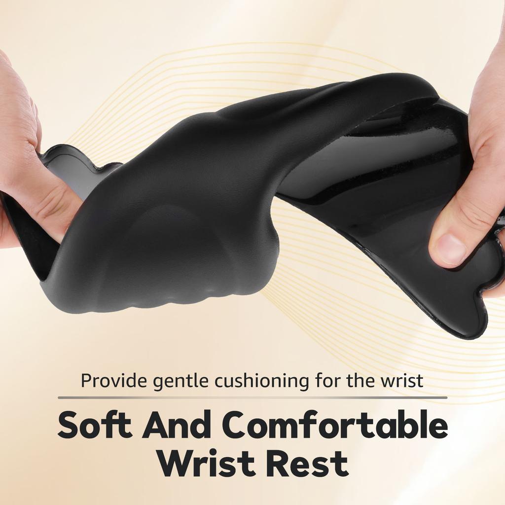 Keyboard Mouse Wrist Rest Memory Foam Angel Wing Wrist Pad Soft and Comfortable Cute Hand Rests Set for Office Work Study Gaming