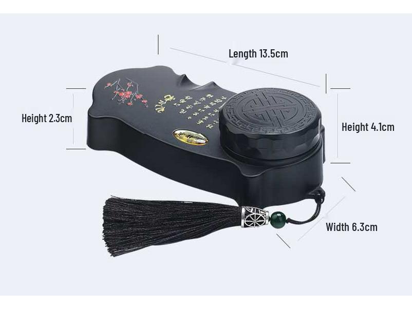 All-in-One Leak-Proof Inkstone: Lid, Ink Cartridge, Calligraphy Brush Rest