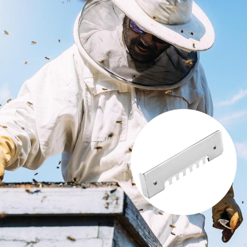 Stainless Steel Sliding Gate Bees Tools with Ventilation Control Suitable for Professional Beekeepers Metal Accessories