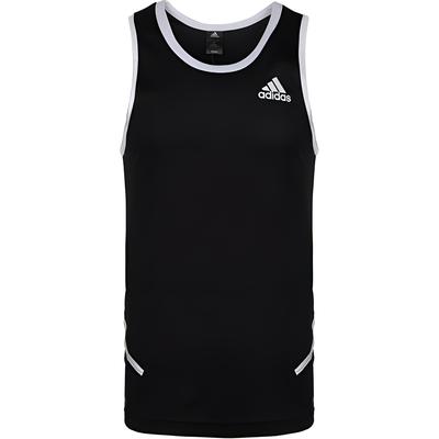 Act Tank Logo Color Block Round Neck Casual Comfortable Vest Men Tops Black DP4775