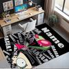 Custom Name Invader Zim Printed Carpet,Rug for Office Chair Living Room Bedroom Kitchen Room Decor Gifts.