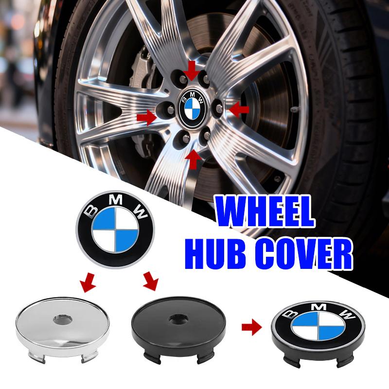 For BMW C4pcs 60mm Car Wheel Center Cover Hub Cap Auto Decoration Accessories For BMW X1 X2 X3 X4 X5 X6 F49 F39 F25 G01 F16 G06 G07 F25