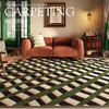 French Retro Living Room Decoration Carpets Thicken Bedside Rugs for Bedroom Large Area Home Non-slip Mat Washable Lounge Rug
