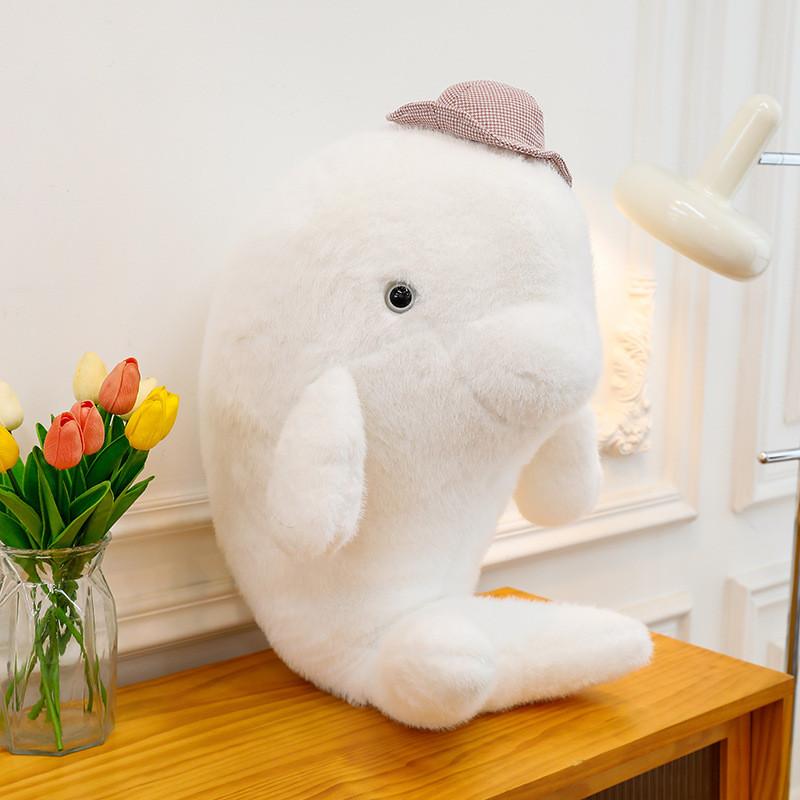 

Plush Toys Dolphin Hat Cartoon Stuffed Dolls Room Decorations Kids Xmas Gifts 30cm/11.81in