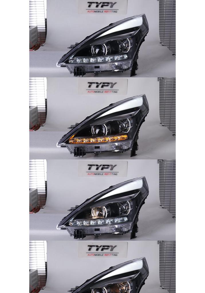 08-12 Nissan Teana LED Projector Headlights with DRL & Turn Signals