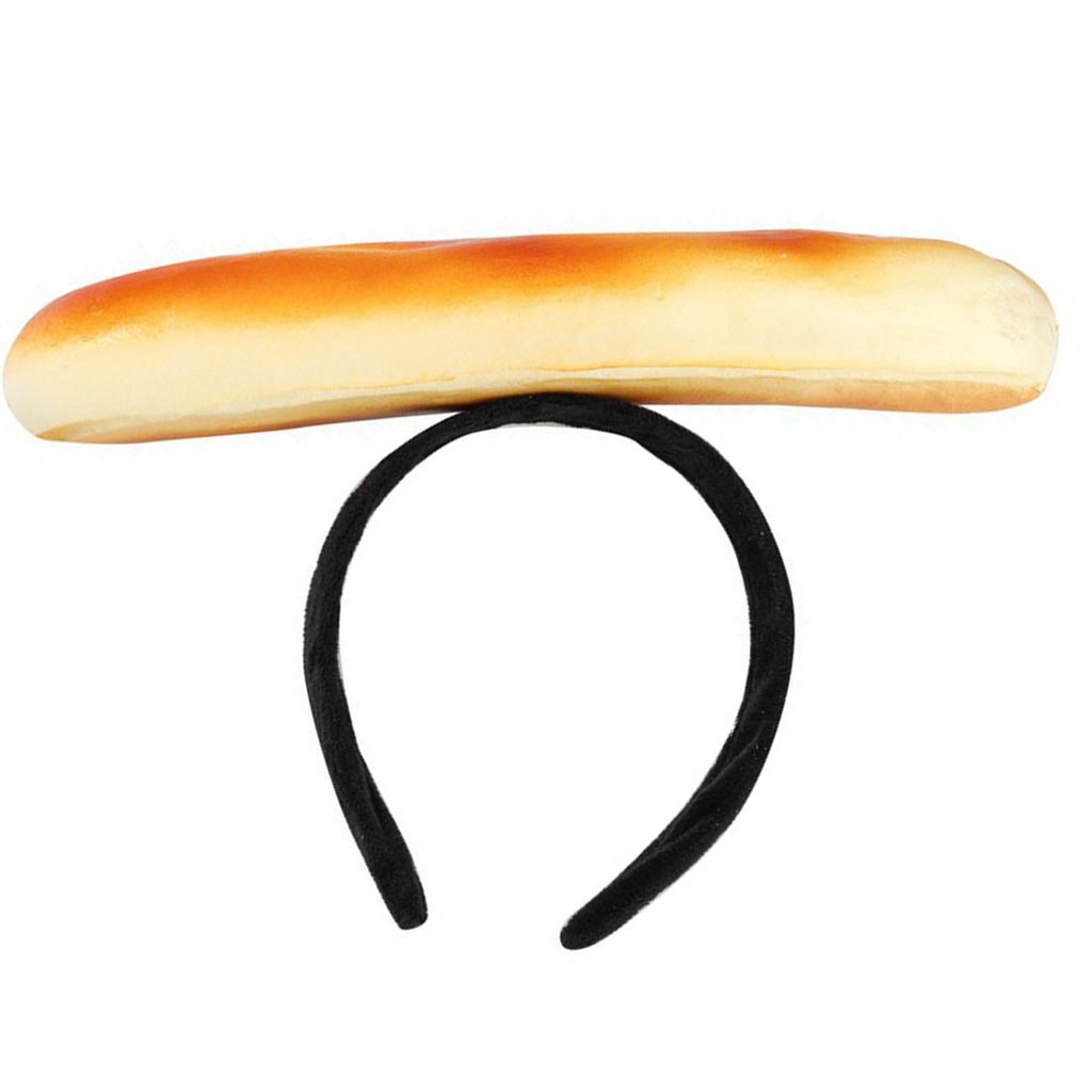 Novelty Burger Sandwich Headband Creative Food Shape Hair Hoop Adjustable Hair Accessory for Parties