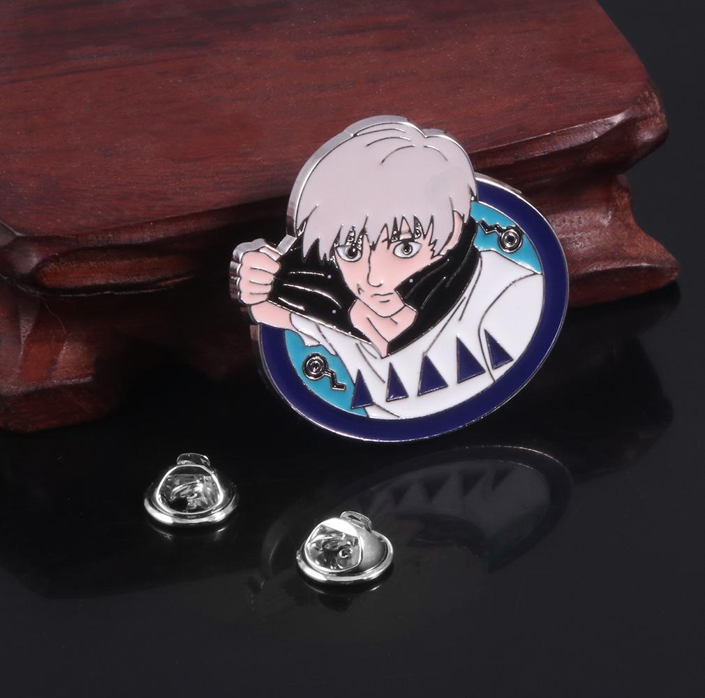 Cute Anime Props Satoru Gojo Brooches Inumaki Toge Metal Badge Emblem Pins Cosplay Pendants Figure Kids Toys Gifts
