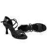 Damen-Ballsaal-Tanzschuhe mit hohem Absatz, 7,5 cm, lateinamerikanische Tanzschuhe, Salsa-Party-Schuhe