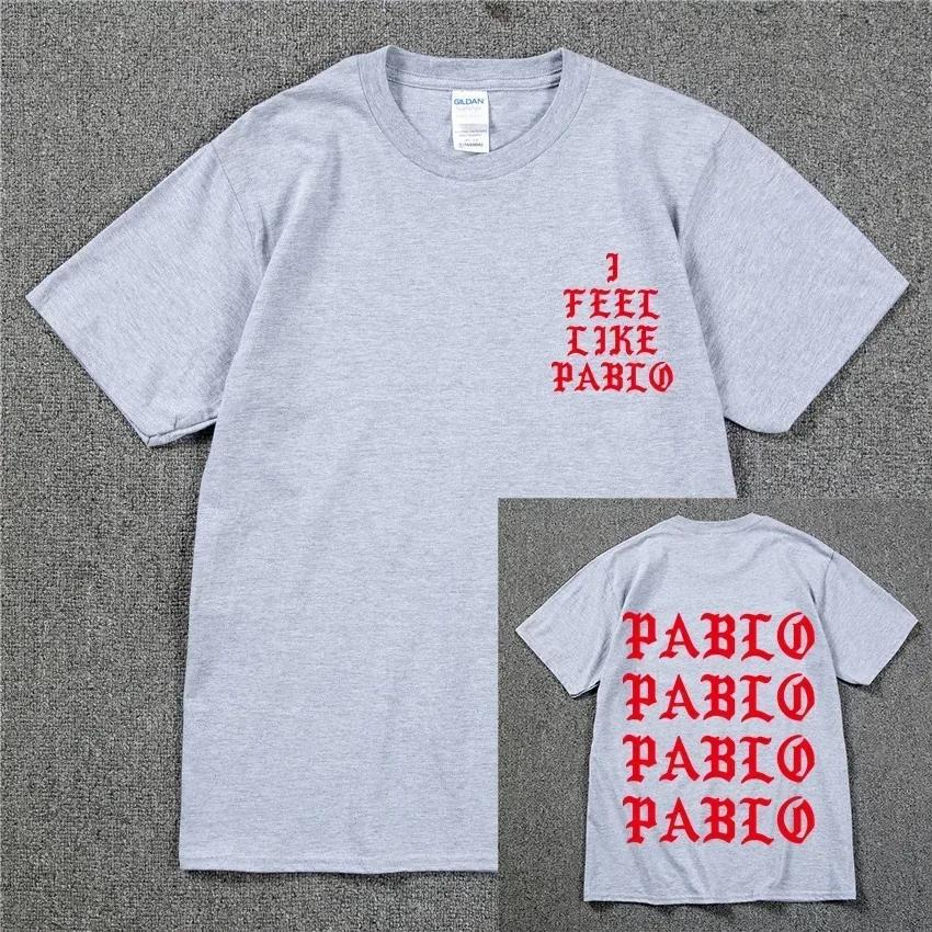 Kanye West Pablo T Shirt Women I Feel Like Paul Print Short Sleeves Tee Season Sporty TShirt Hip Hop Social Club Rapper Tee Top