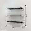 Modern Wall Bookshelf: Simple Multi-Layer Nordic Storage Rack