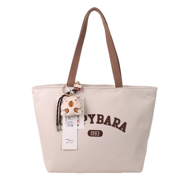 

Japanese-Style Large Capacity Canvas Shoulder Tote – Trendy, Versatile, Minimalist Design for Students and Commuters. кофейный