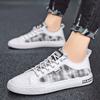 Fashion Casual Sneakers Lace-up Male Shoes Breathable Canvas Shoes Outdoor Jogging Sports Shoes Street Board Shoes Walking Shoes