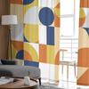 Nordische Retro mittelalterliche Geometrie Schlafzimmer transparente Vorhänge Urlaub Dekoration Fenster Voile Tüll Vorhang