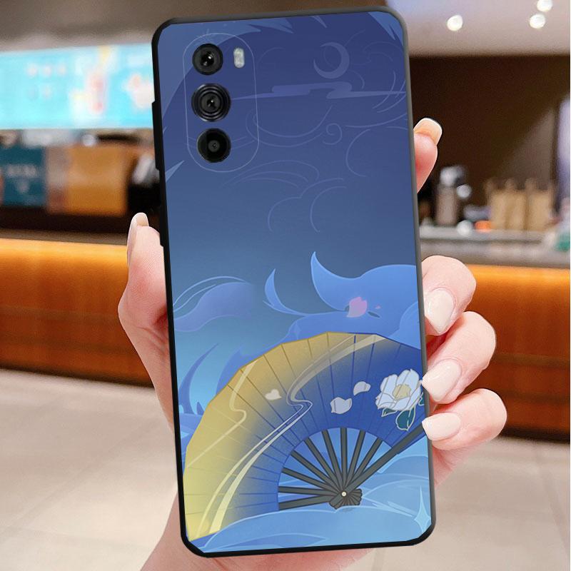 Phone Case For Motorola Edge 50 40 Pro 60 50 40 30 Ultra Neo Fusion Moto G85 G72 G53 G54 G84 G13 G32 Genshin Impact Namecard
