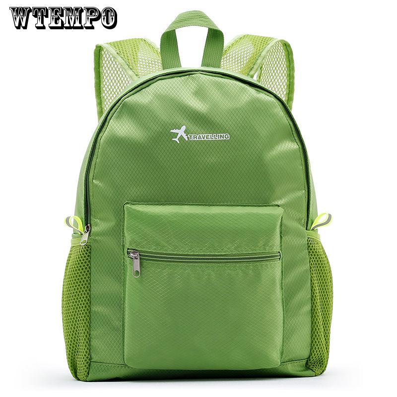 New Nylon Backpack Women Large Capacity School Bag Solid Color Girls Travel Bags Students