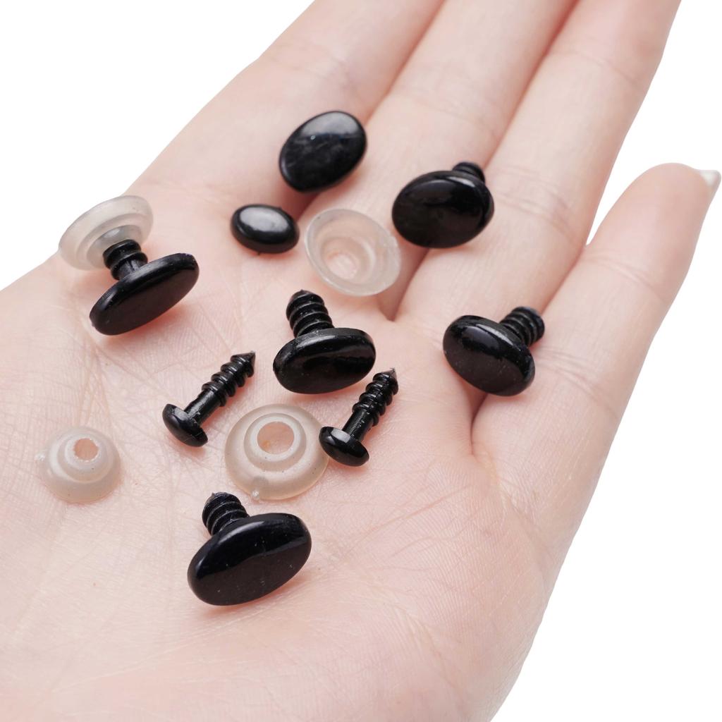 20-50Set Acrylic Oval Thread Doll Eyes for DIY Bear Gog Pet Doll Accessories