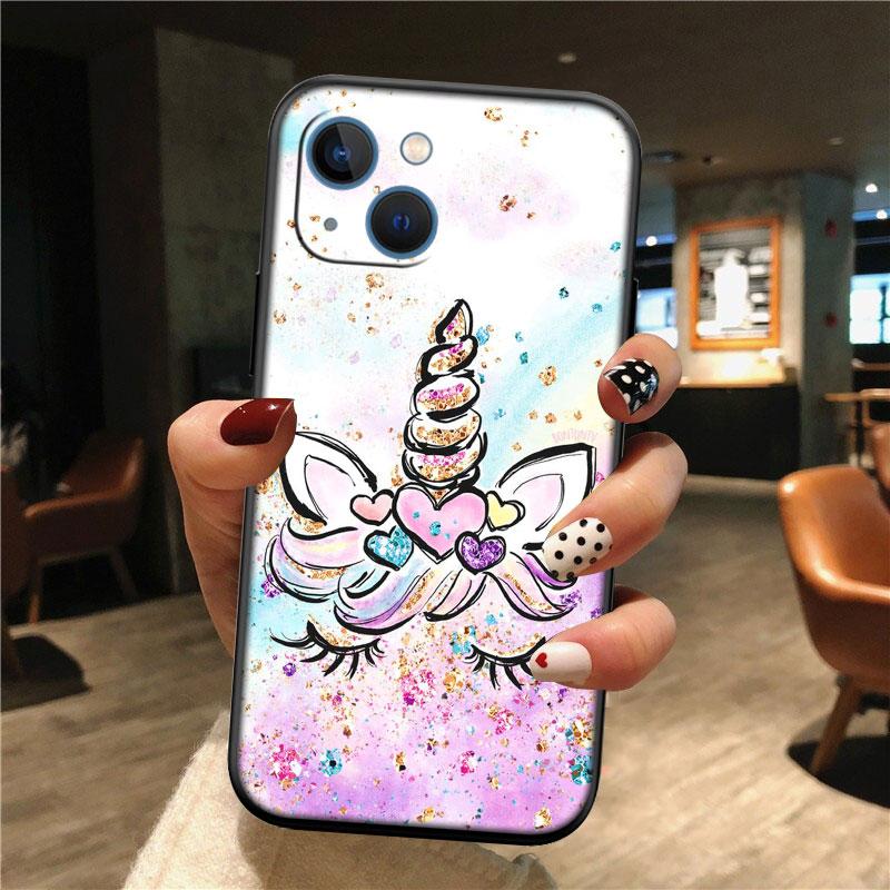 IK21 Cartoon Unicorn Phone Case for OPPO A40 A60 A80 A15 A16 A16K A12 A17 A17K A54 A54S A53 A53S A55 A56 A57 A98 F23