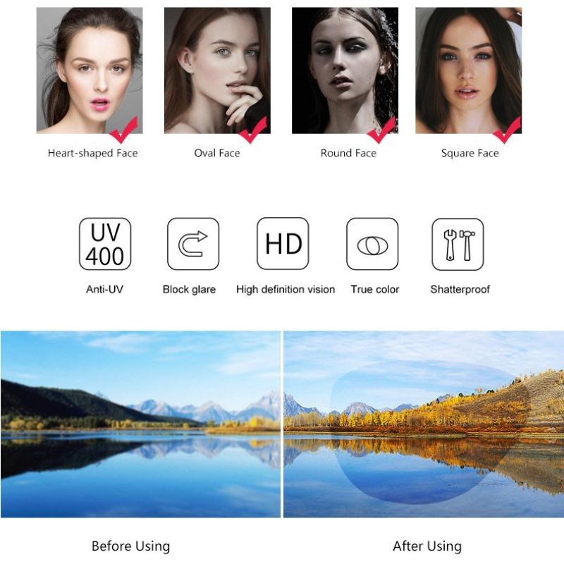 Luxury Sunglasses  Classic Cat Eye Lower Frame Sunglasses Women Retro Sun Glasses Ins Eyeglasses Sunglass Men