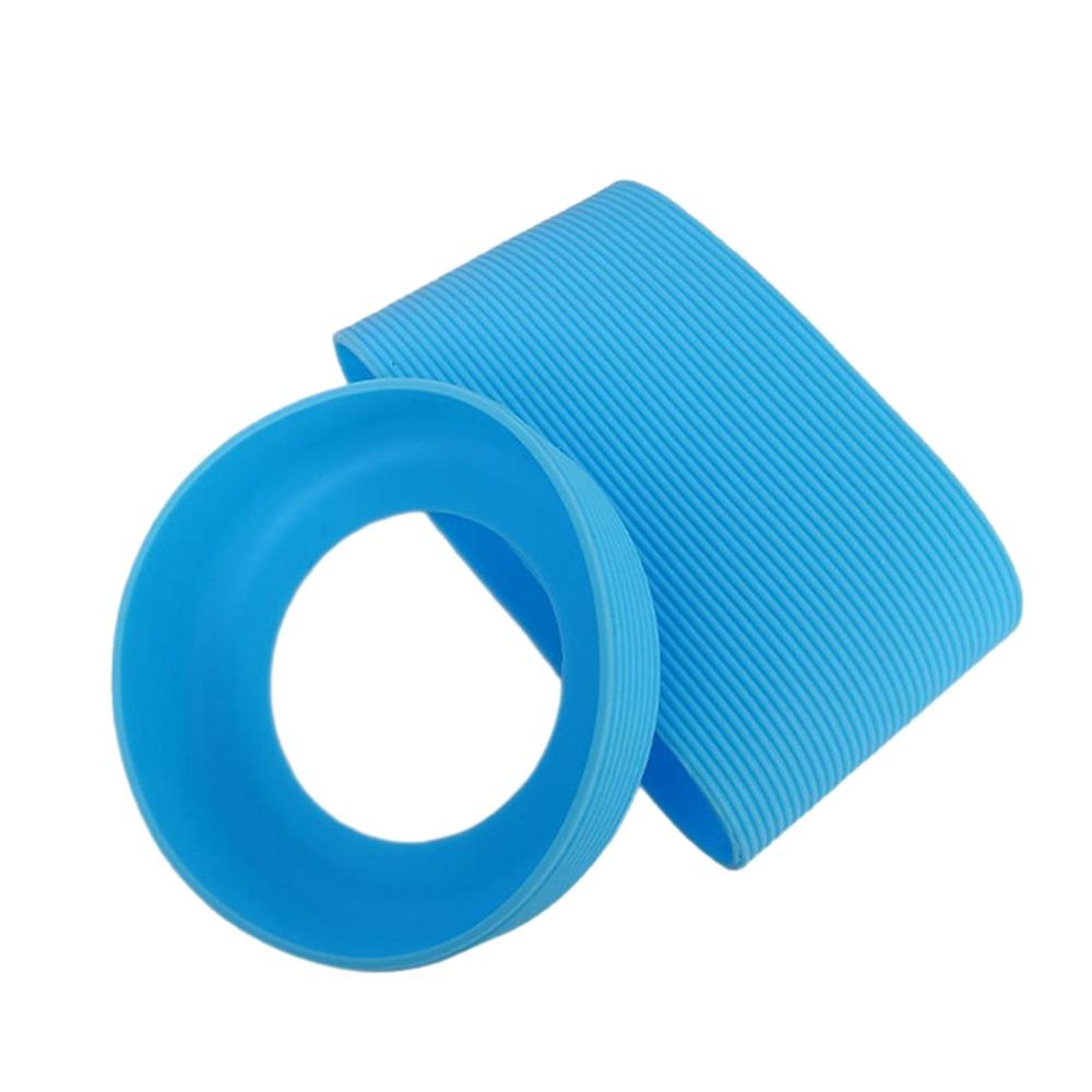 Stripe Cup Sleeve Set Silicone Cup Bottom Cover New Heat Resistant Protective Sleeve