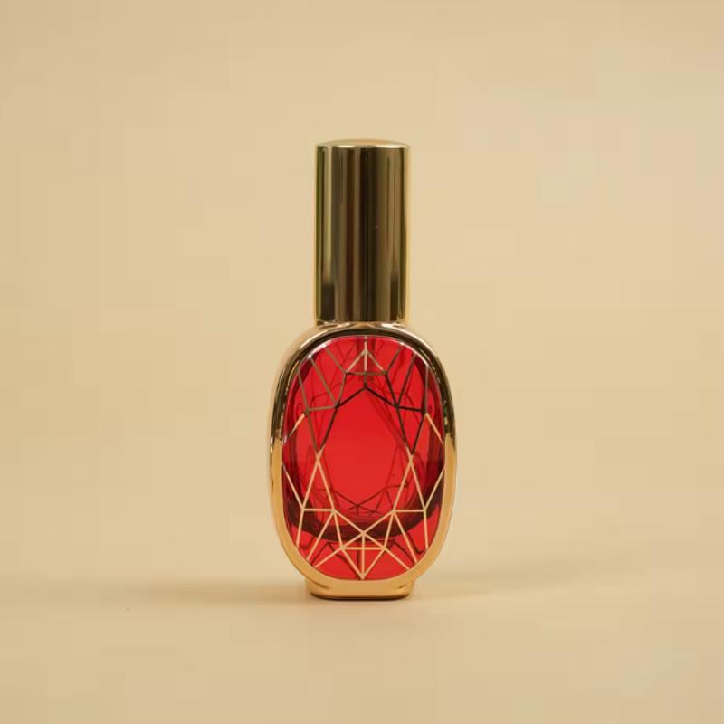 10Ml Perfume Bottles Electroplated Uv Coated Pump Spray Glass Bottles Travel Portable Fillable Perfume Bottle Containers