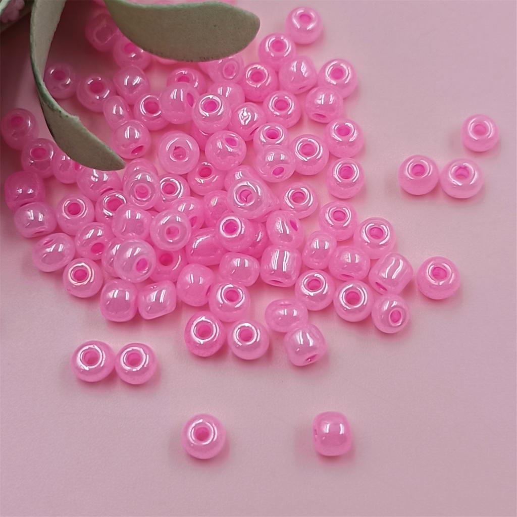 4mm 100Pcs For Jewelry Making Czech Glass Handmade Candy Cream Color Seed Beads Crafted Making DIY Bracelet Necklace Handmade Material