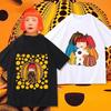 Yayoi Kusama T-shirt Japanse Kunstenaar Pop Art Stippen Pompoen Oneindige Spiegels Ronde Hals Casual Streetwear Y2k T-shirts