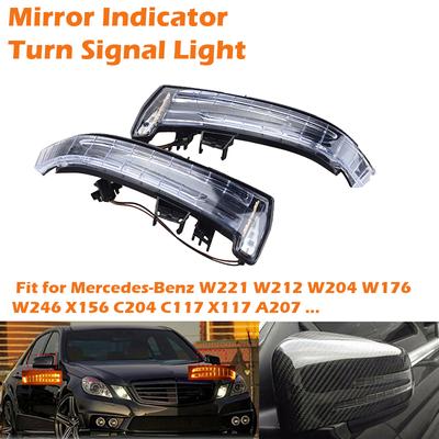 Lámpara de Espejo Retrovisor con Intermitente que Rima Apta Para Mercedes Benz CLA GLA GLK CLS Clase W204 W176 W212 Luz Indicadora