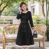 Women's Dress Plus Size Small Fragrant Wind Long Sleeve Temperament Autumn New Mid Length Dress