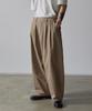 HOOVES Gewaschene Hosen mit doppelter Falte [Beige]