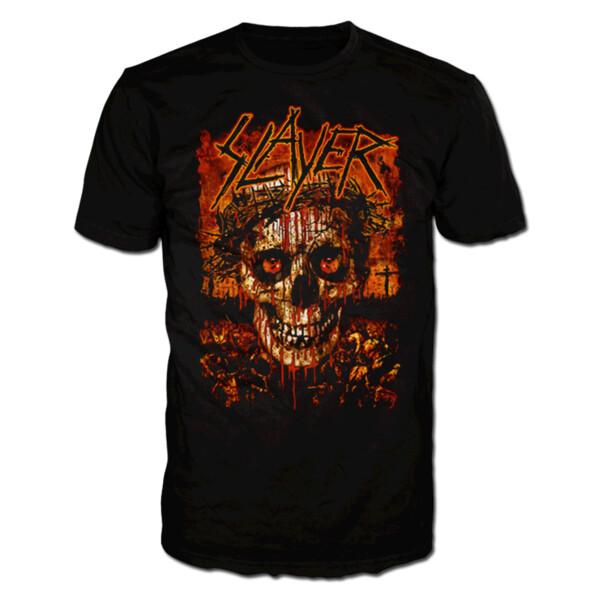 Slayer Crowned Skull Shirt S-XXL T-shirt Official Thrash Metal Band Tshirt S