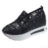New Summer Mesh Shoes Thick Soled Low Cut Breathable Shoes Outdoor Footwear Casual Lightweight Slope Matching Shoe Mujer
