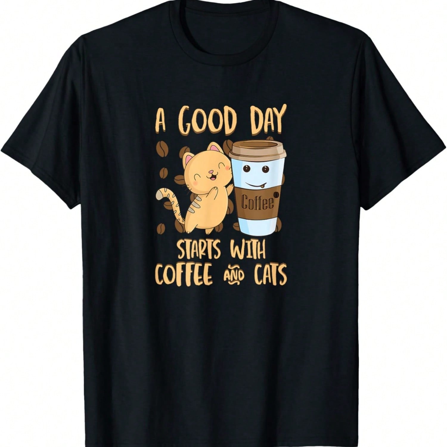 Cat Face Portrait Animal Art Drawing Graphic Cat T-Shirt S разноцветный