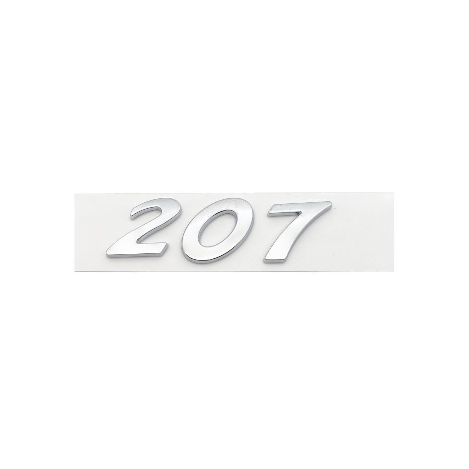 2026 Horká Samolepka na Auto 3D Černé Stříbrné Písmena 206 207 301 307 308 408 508 Znak pro Peugeot Auto Blatník Kufr Zadní Logo Samolepka