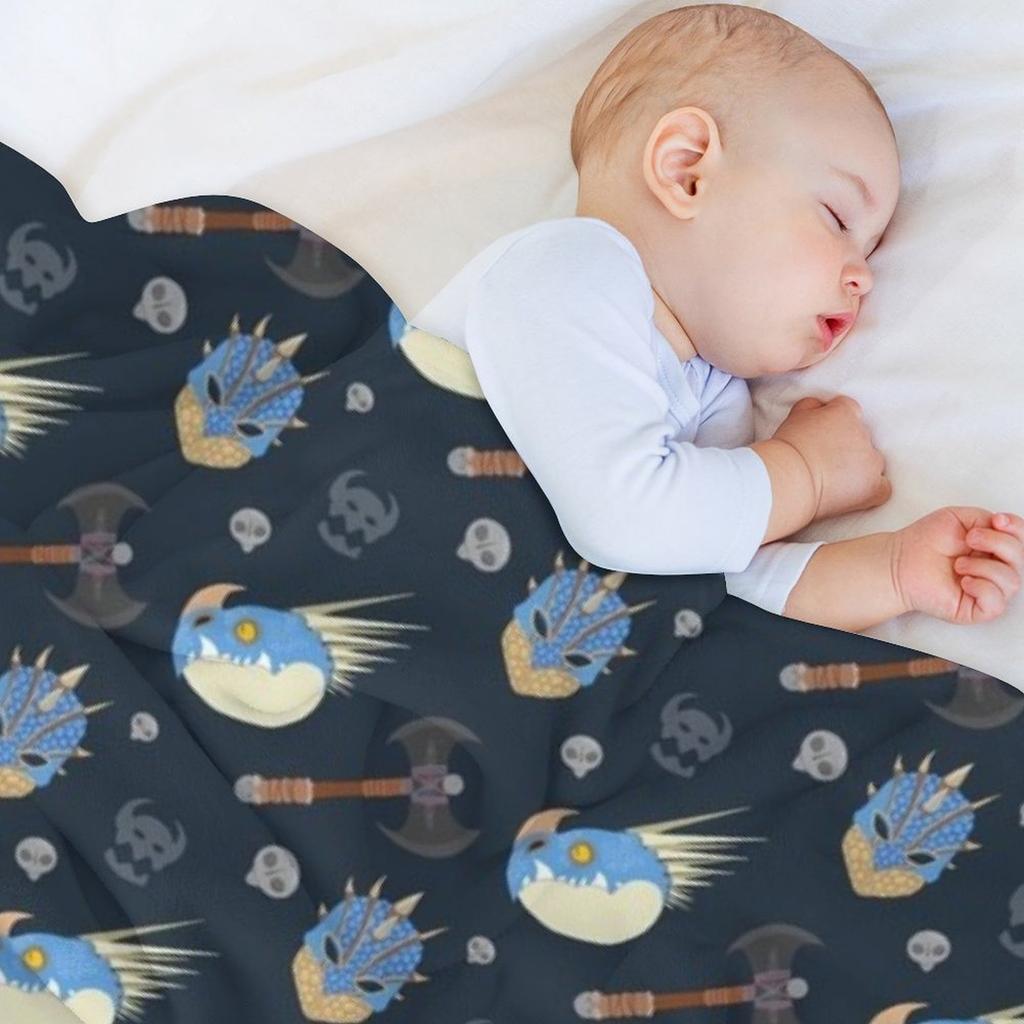 HTTYD Astrid Pattern Throw Blanket Luxury Luxury Brand for babies Moving Blankets