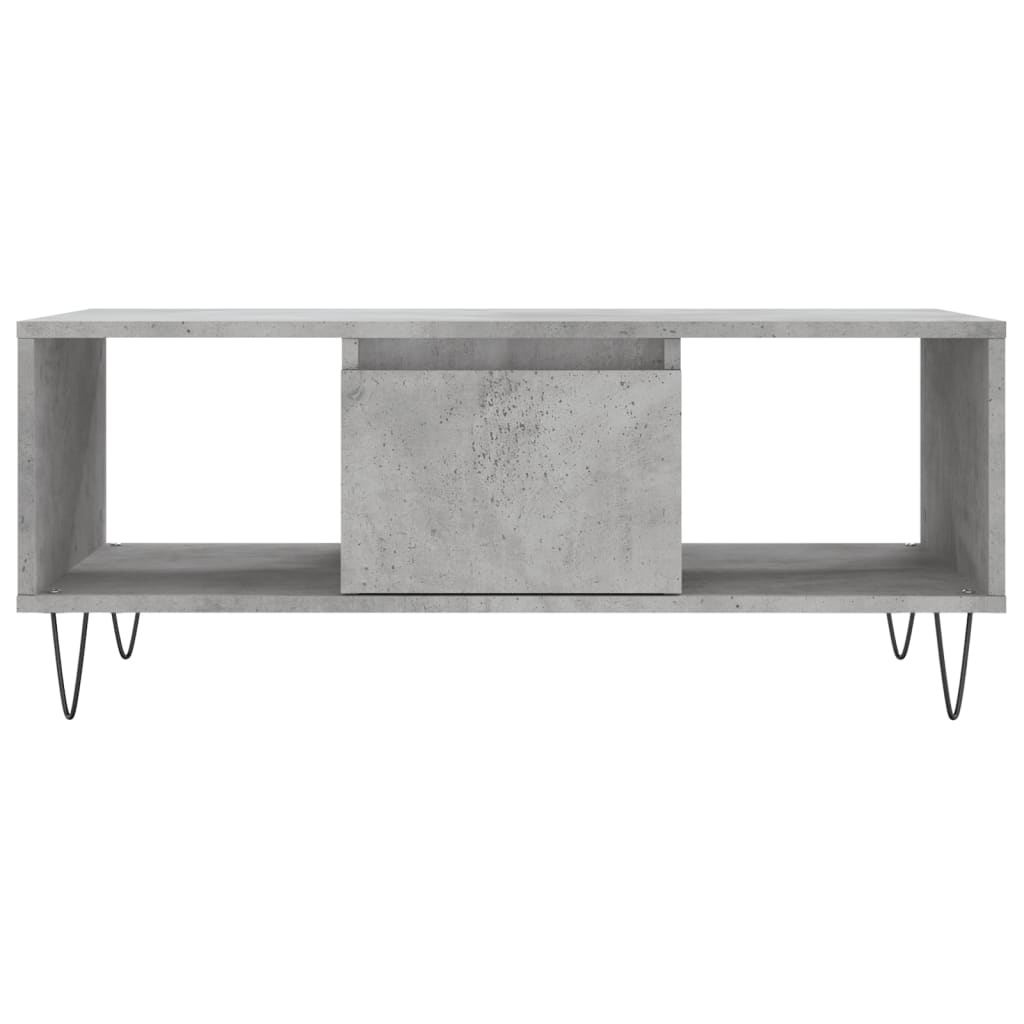  Coffee Table, Concrete Grey, 90x50x36.5 Cm