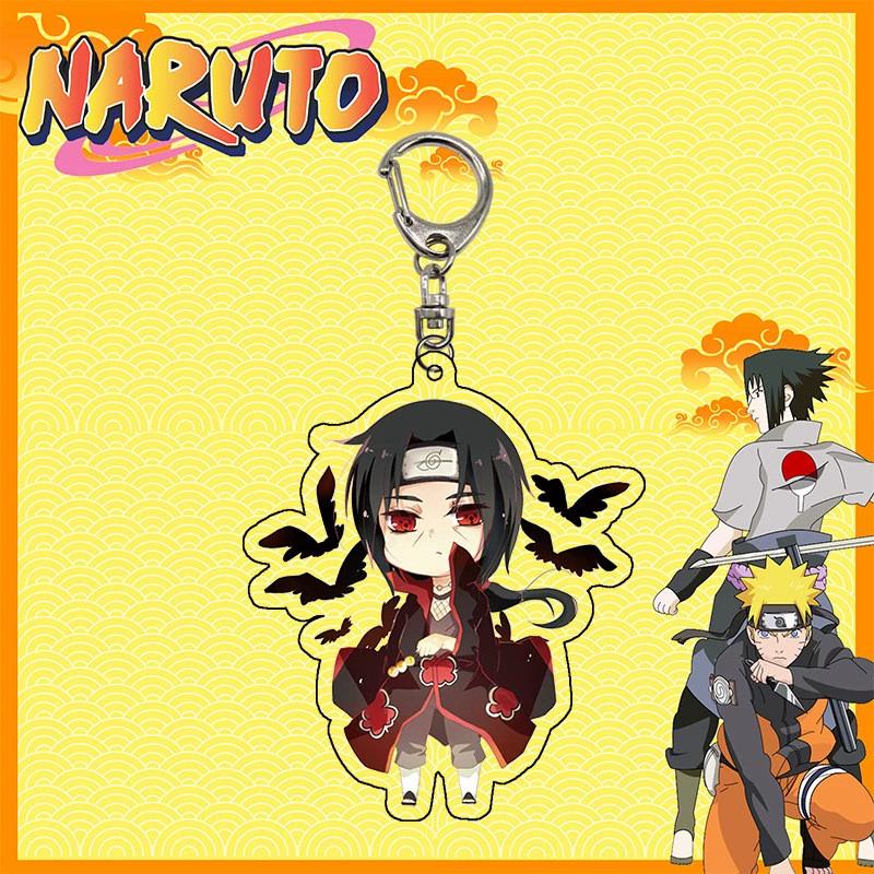 Anime Naruto Akryl nyckelring tillbehör Uzumaki Naruto Tecknad nyckelring