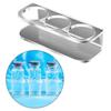 2 Piece Transparency Bathroom Desktop Storage Rack for Small Bottles Acrylic 3 Slot Cosmetic Perfumes Display Stand