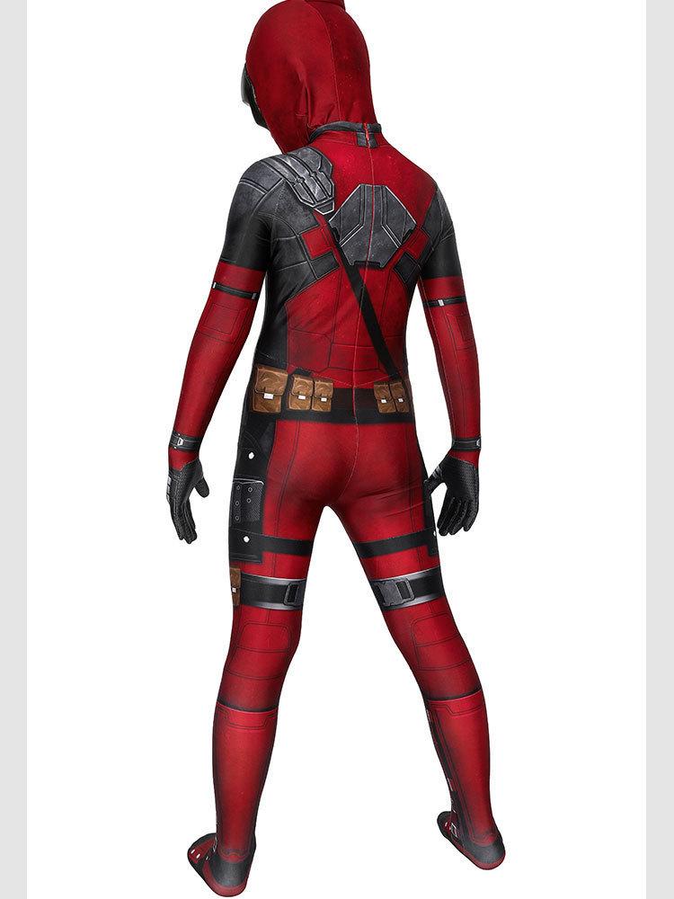 Kids' Halloween Deadpool 4 Jumpsuit Costume - Movie-Style Performance Outfit