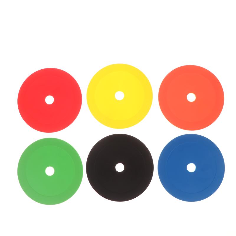 10 Stück Fußball Flache Hütchen Markierungsscheibe mit Löchern Fußball Basketball Sport Geschwindigkeit Beweglichkeit Trainingshilfen Markierungen