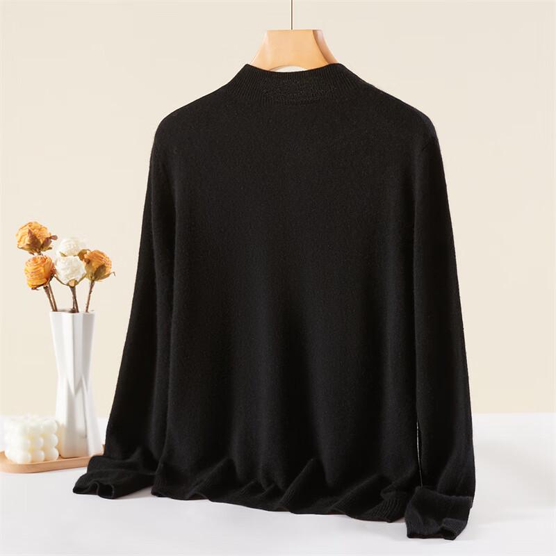 Jinjuan Women's 100% Cashmere Turtleneck Sweater