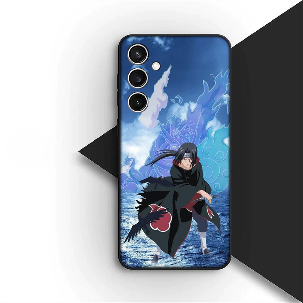 Cover Morbida per Samsung Galaxy S24 S25 S23 FE Ultra Plus S7 Edge S25+ S23+ A56 5G Custodia Cover per Telefono Kakashi Narutos Itachi Uchiha