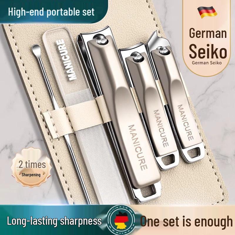 Men's High-End German Nail & Ear Care Set - Angled Clippers for Ingrown Toenails