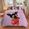 3pcs Bing Bunny Plush Toy with Heart Print-Perfect for Home Decor, Gifts, and Fans!1202231a