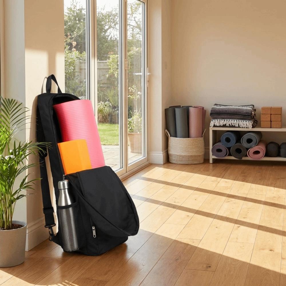 Waterproof Exercise Mat Shoulder Bag Lightweight Gym Yoga Bag Mat Carrier  Exercise Accessory