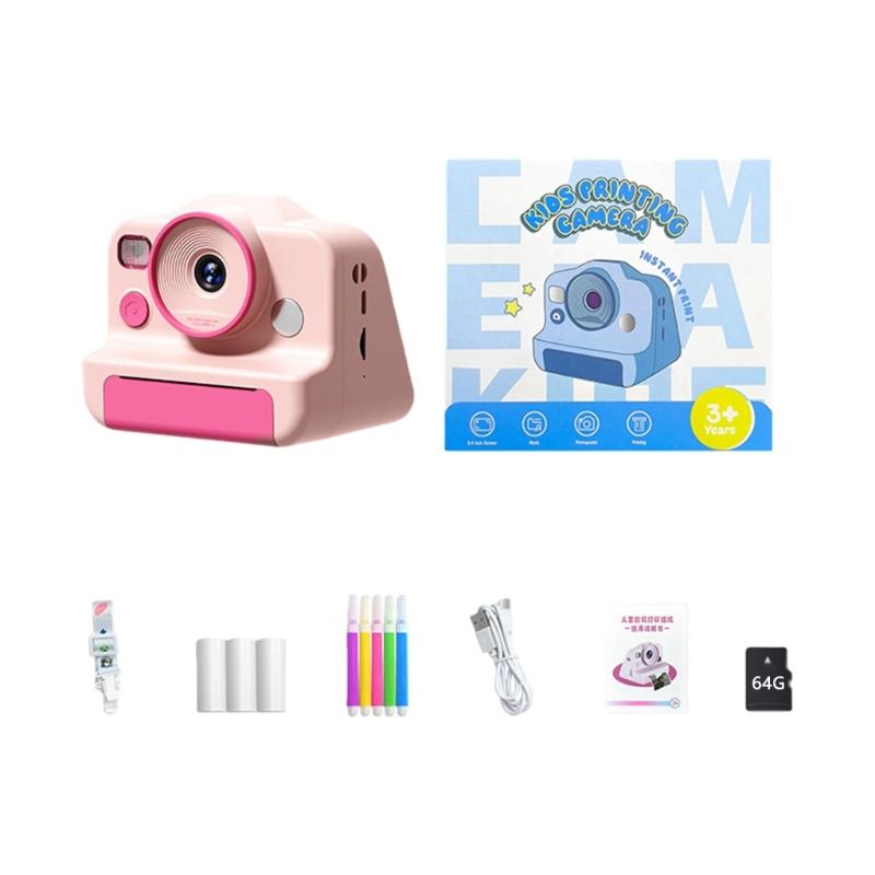 High Resolution Children's Digital Camera with Double Lens 4800W Pixels and Instants Thermals Printing for Creative Expression and Photo Memory